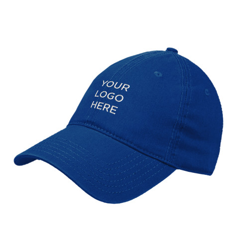 Royal Unstructured Adjustable Low Profile Hat-Your Logo Here