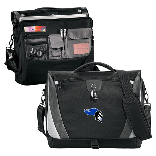 Mount St. Mary Black/Grey Slope Computer Messenger Bag