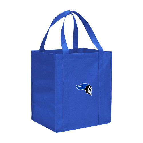  Non Woven Royal Grocery Tote - Knight Head Logo