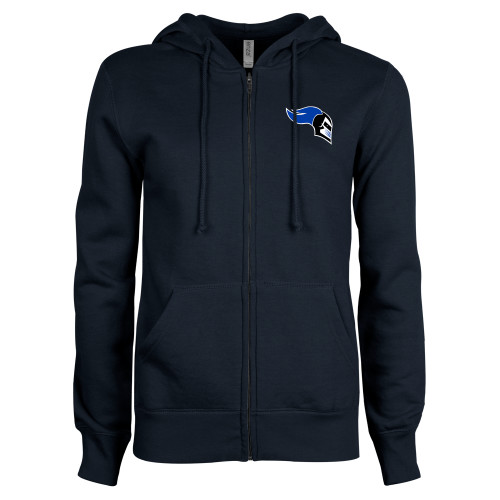 Mount St. Mary ENZA Womens Navy Fleece Full Zip Hoodie