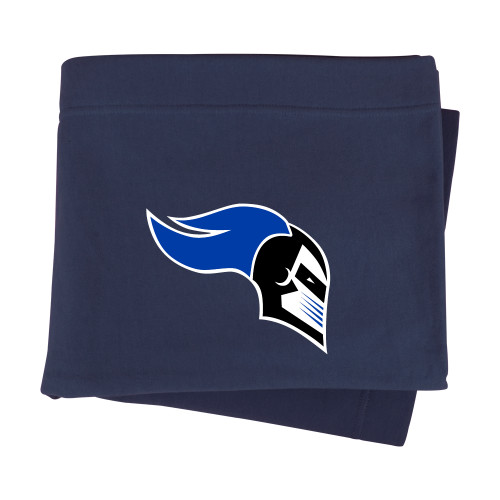  Navy Sweatshirt Blanket - Knight Head Logo