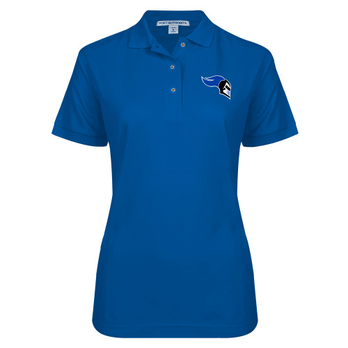  Womens Silk Touch Royal Pique Polo - Knight Head Logo Embroidery
