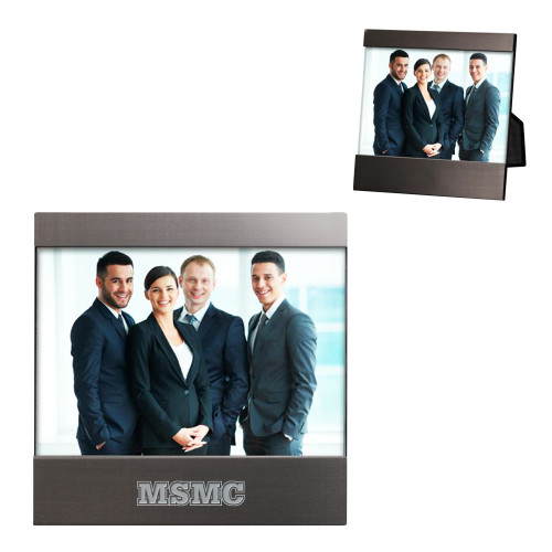  Brushed Gun Metal 4 x 6 Photo Frame - MSMC Engraved