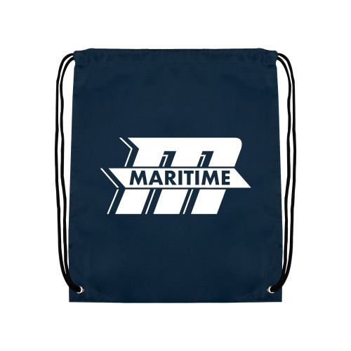  Navy Drawstring Backpack - Primary Mark