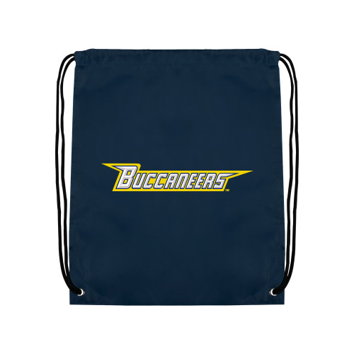  Navy Drawstring Backpack - Wordmark