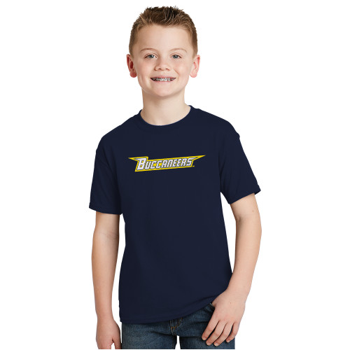  Youth Navy T Shirt - Wordmark