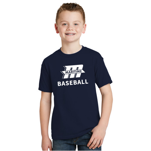  Youth Navy T Shirt - Baseball