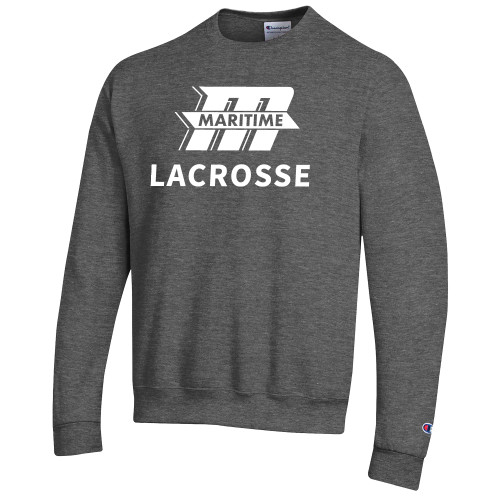  Champion Granite Heather Fleece Crew - Lacrosse