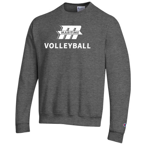  Champion Granite Heather Fleece Crew - Volleyball