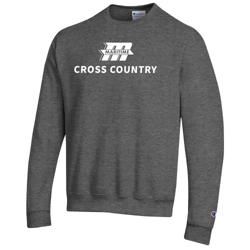  Champion Granite Heather Fleece Crew - Cross Country