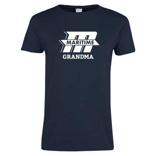 Womens Short Sleeve Navy Tee - Grandma