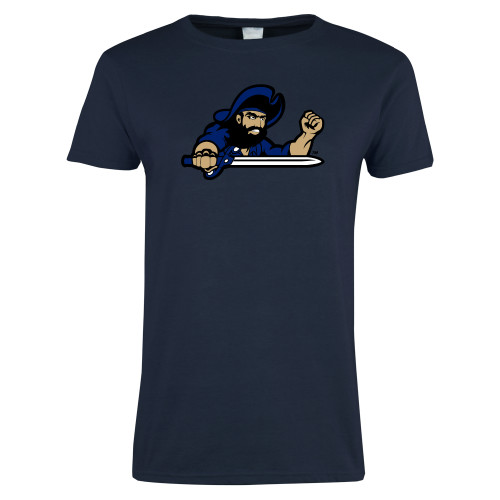  Womens Short Sleeve Navy Tee - Mascot
