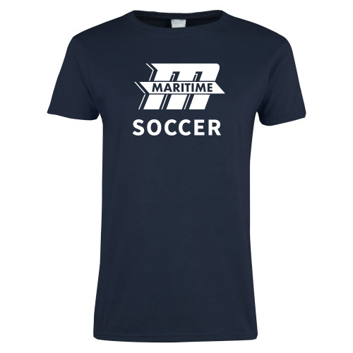  Womens Short Sleeve Navy Tee - Soccer