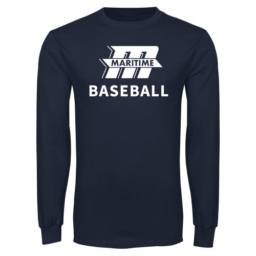  Navy Long Sleeve T-Shirt - Baseball