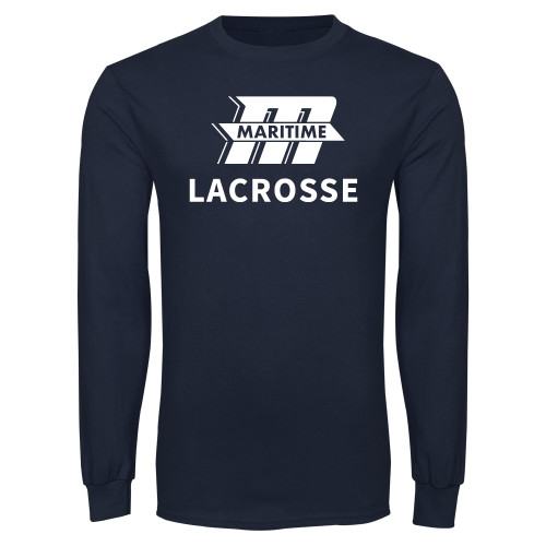  Navy Long Sleeve T-Shirt - Lacrosse