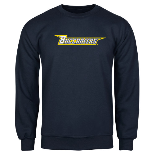  Navy Fleece Crew - Wordmark