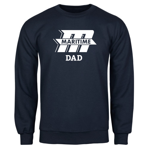  Navy Fleece Crew - Dad