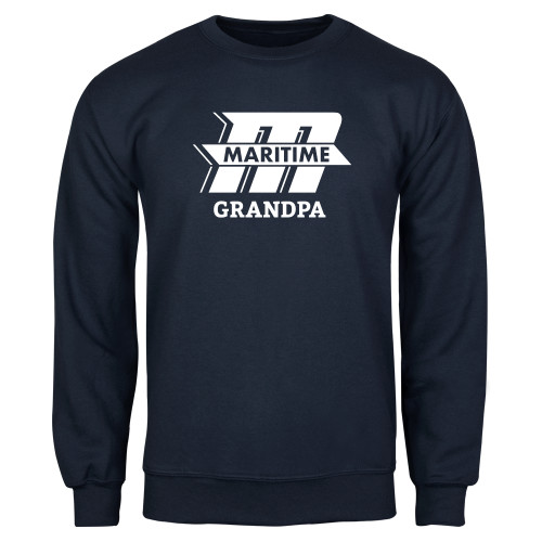  Navy Fleece Crew - Grandpa