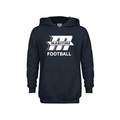  Youth Navy Fleece Hoodie - Football