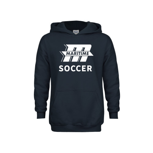  Youth Navy Fleece Hoodie - Soccer