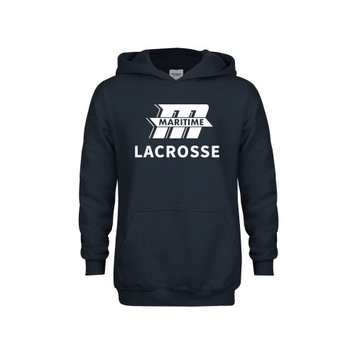  Youth Navy Fleece Hoodie - Lacrosse