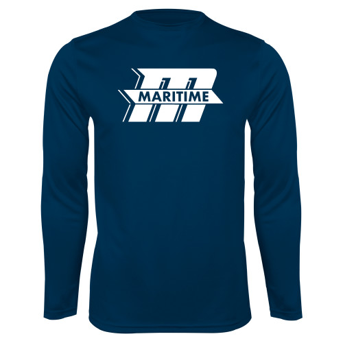  Navy Performance Long Sleeve Shirt - Primary Mark