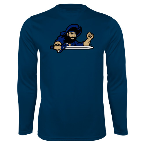  Navy Performance Long Sleeve Shirt - Mascot