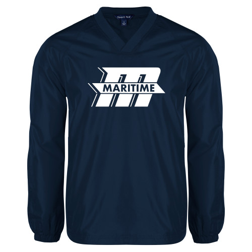  Navy V Neck Raglan Windshirt - Primary Mark