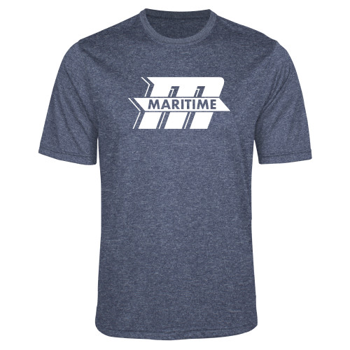  Navy Heather Performance Contender Tee - Primary Mark