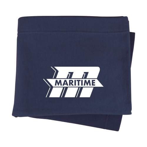  Navy Sweatshirt Blanket - Primary Mark