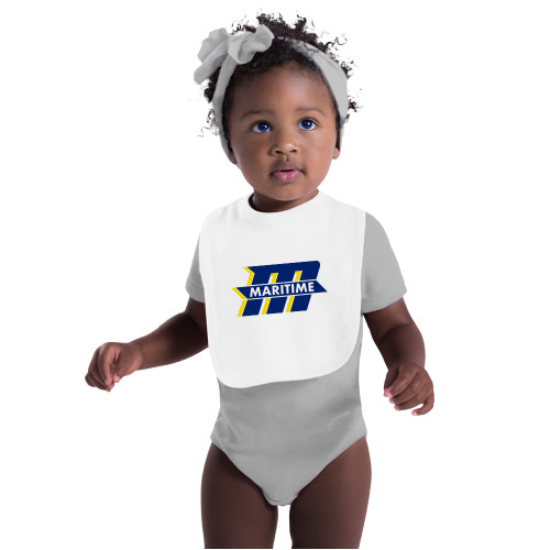  White Baby Bib - Primary Mark