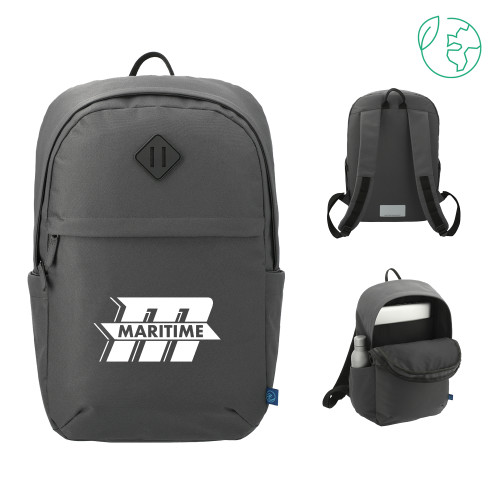 Mass Maritime Repreve Charcoal Ocean Commuter Computer Backpack