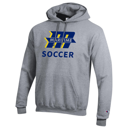  Champion Heather Grey Fleece Hoodie - Soccer