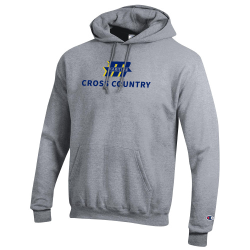  Champion Heather Grey Fleece Hoodie - Cross Country