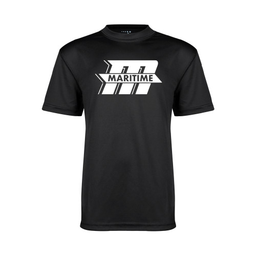  Youth Performance Black Tee - Primary Mark