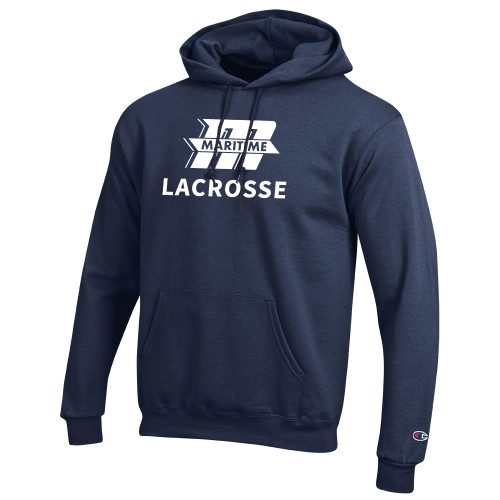  Champion Navy Fleece Hoodie - Lacrosse