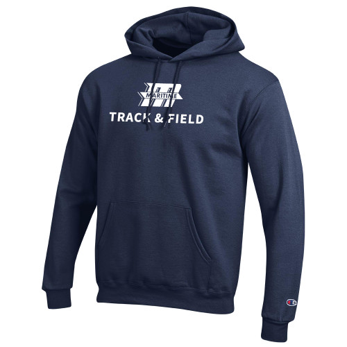  Champion Navy Fleece Hoodie - Track & Field