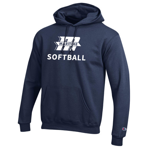  Champion Navy Fleece Hoodie - Softball