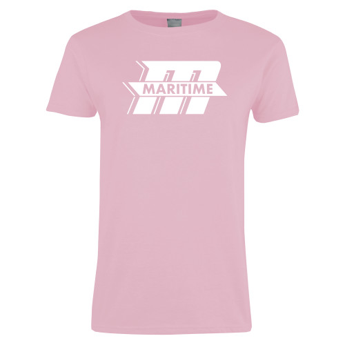  Womens Pink Short Sleeve Tee - Primary Mark