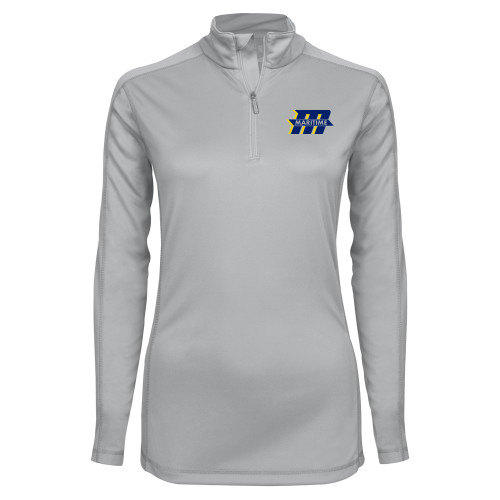  Syntrel Womens Platinum Interlock 1/4 Zip - Primary Mark