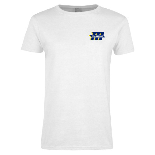  Womens White Short Sleeve Tee - Primary Mark