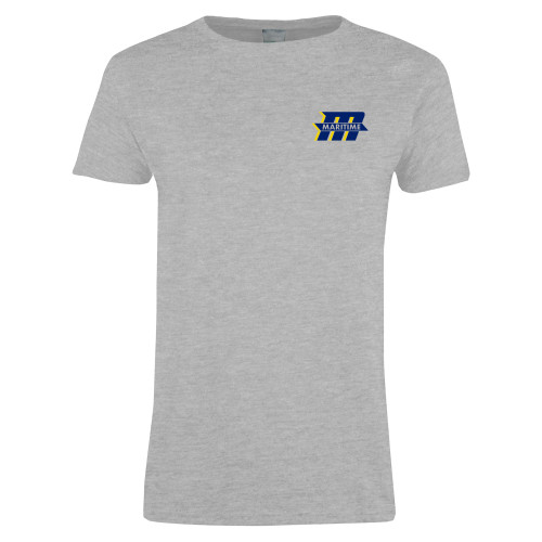  Womens Grey Short Sleeve Tee - Primary Mark