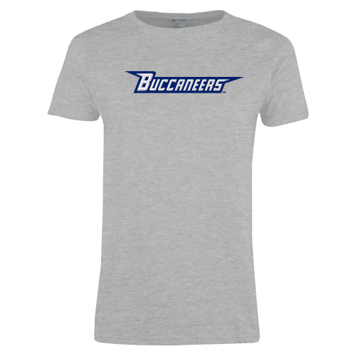  Womens Grey Short Sleeve Tee - Wordmark