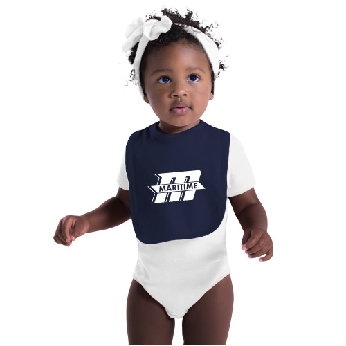  Navy Baby Bib - Primary Mark