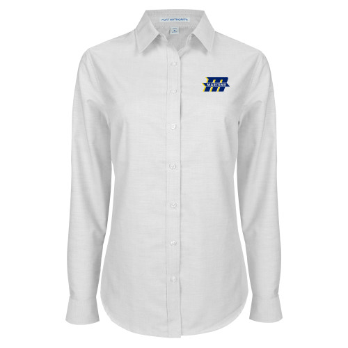  Womens White Oxford Shirt - Primary Mark