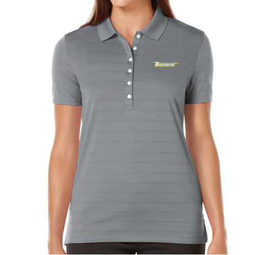  Callaway Womens Steel Grey Opti Vent Polo - Wordmark Embroidery