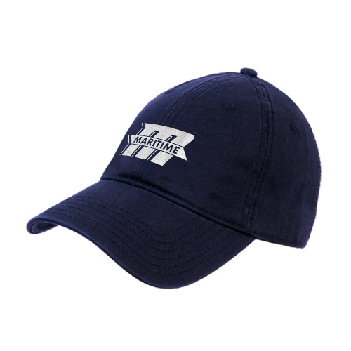  Navy Unstructured Adjustable Low Profile Hat - Primary Mark