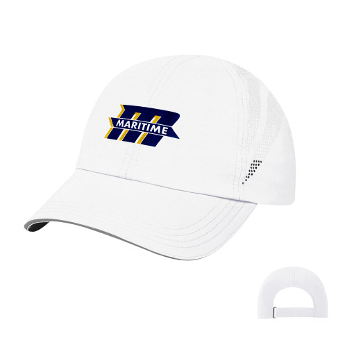  White Performance Cap - Primary Mark