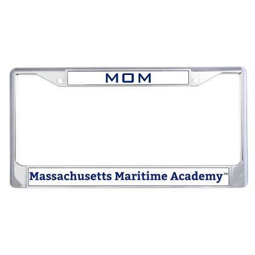  Mom Metal License Plate Frame in Chrome - Mascot