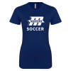 Thumbnail image for  Next Level Womens Navy Boyfriend Tee
